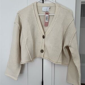 NWT Lush Cropped Cardigan Sweater